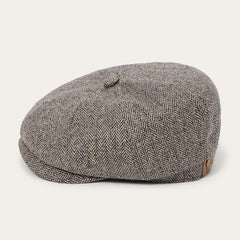 Men/Women Caps &amp; Truckers | Stetson Herringbone Silk Hatteras Black/brown Herringbone
