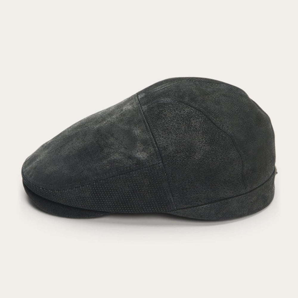 Men/Women Caps &amp; Truckers | Stetson Hood Weathered Leather Ivy Cap Black