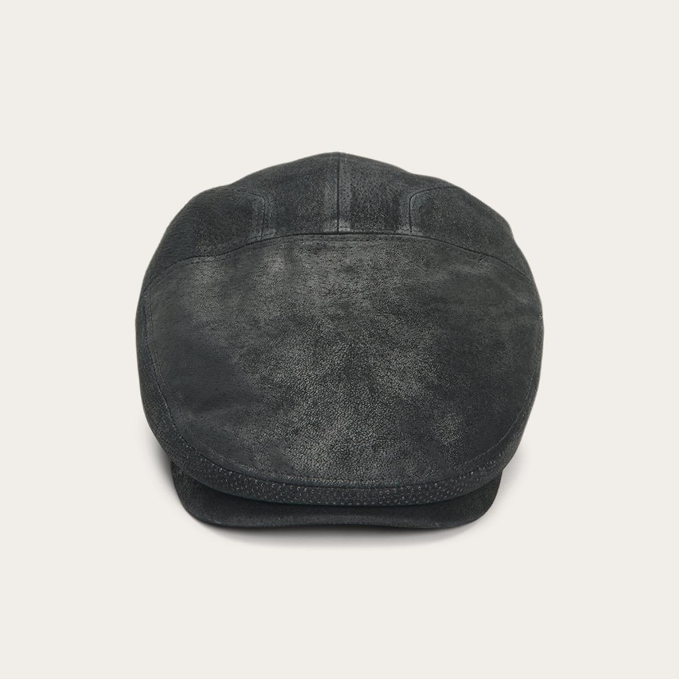 Men/Women Caps &amp; Truckers | Stetson Hood Weathered Leather Ivy Cap Black