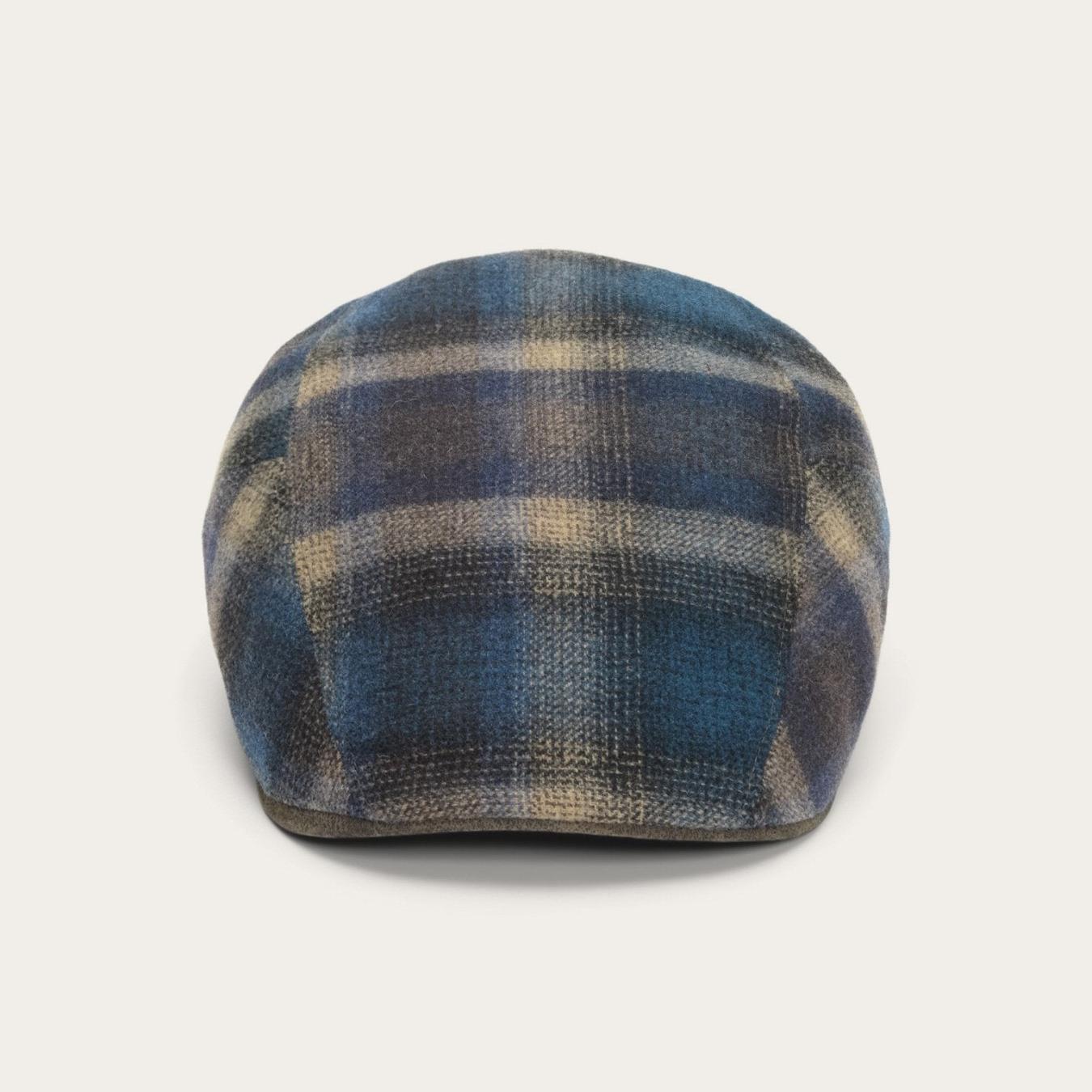 Men/Women Caps &amp; Truckers | Stetson Ivy Virgin Wool Cap Blue Beige Check