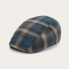 Men/Women Caps &amp; Truckers | Stetson Ivy Virgin Wool Cap Blue Beige Check