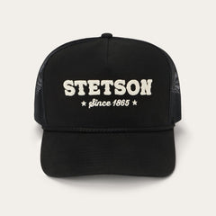 Men/Women Caps &amp; Truckers | Stetson Lasso Trucker Cap Black