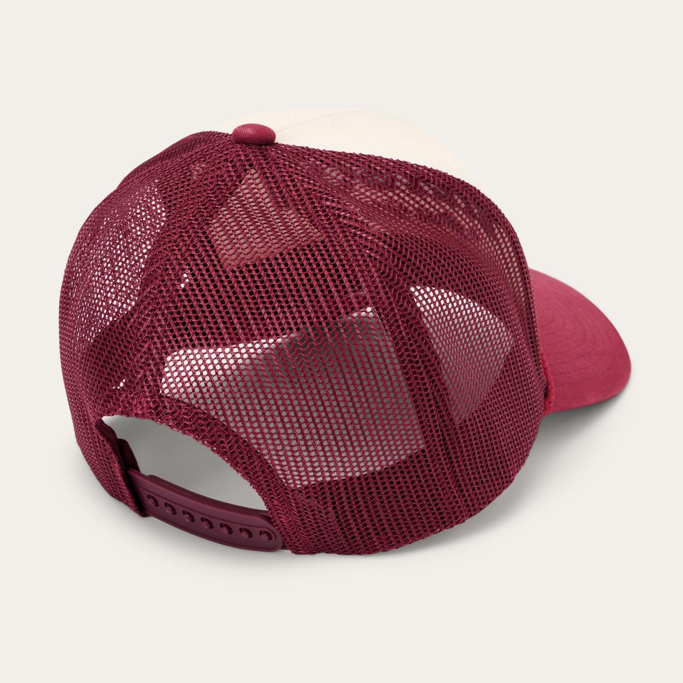 Men/Women Caps &amp; Truckers | Stetson Lasso Trucker Cap Off White / Maroon