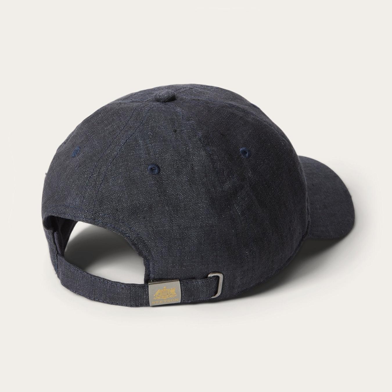 Men/Women Caps &amp; Truckers | Stetson Linen Baseball Cap Dark Grey