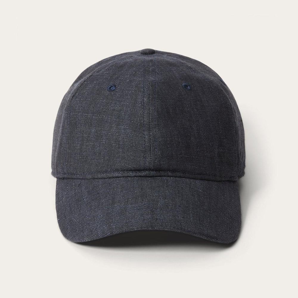Men/Women Caps &amp; Truckers | Stetson Linen Baseball Cap Dark Grey