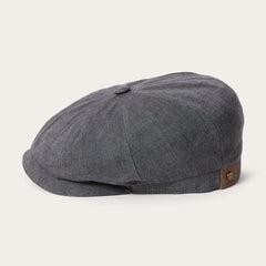 Men/Women Caps &amp; Truckers | Stetson Linen Hatteras Newsboy Grey