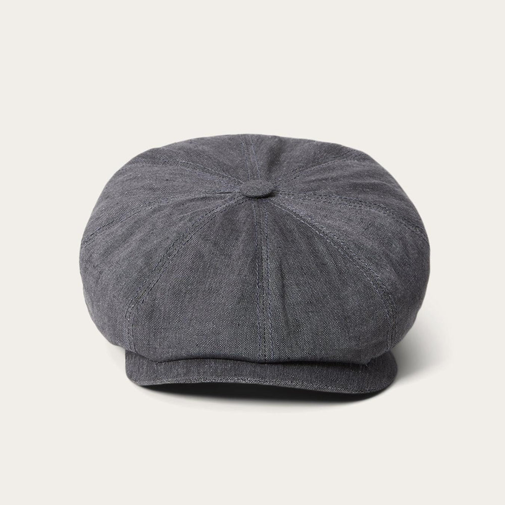 Men/Women Caps &amp; Truckers | Stetson Linen Hatteras Newsboy Grey