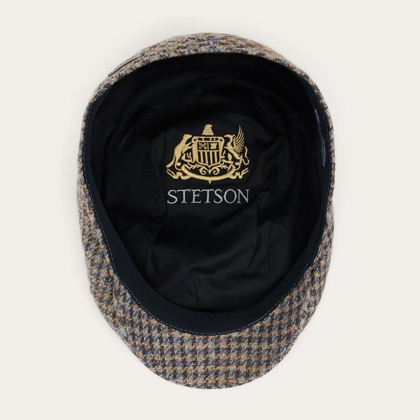 Men/Women Caps &amp; Truckers | Stetson Linen/Cotton Houndstooth Driver Cap Multicolor Houndstooth
