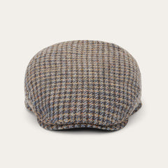 Men/Women Caps &amp; Truckers | Stetson Linen/Cotton Houndstooth Driver Cap Multicolor Houndstooth