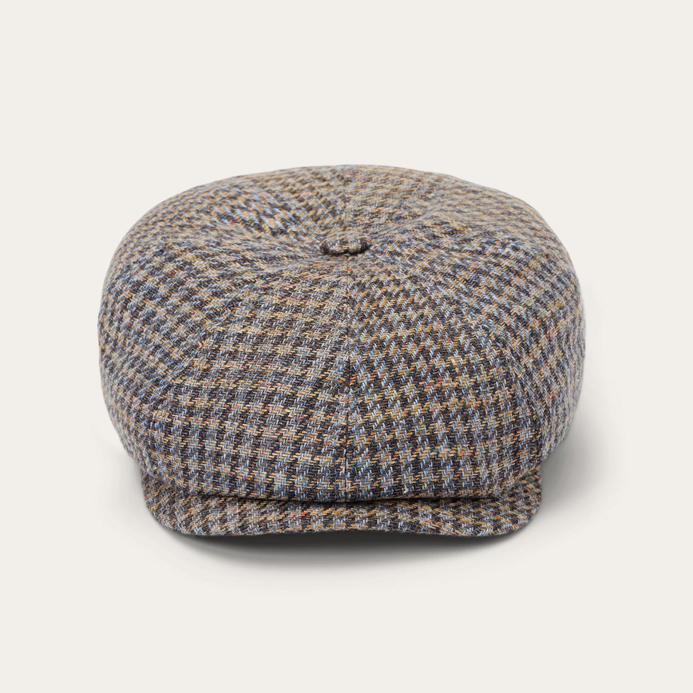 Men/Women Caps &amp; Truckers | Stetson Linen/Cotton Houndstooth Hatteras Multicolor Houndstooth