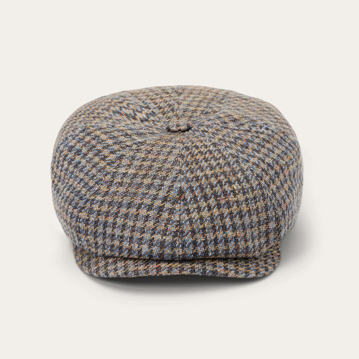Men/Women Caps &amp; Truckers | Stetson Linen/Cotton Houndstooth Hatteras Multicolor Houndstooth