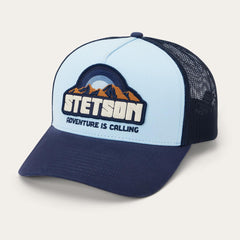 Men/Women Caps &amp; Truckers | Stetson Mountain Sunset Trucker Cap Light Blue / Navy