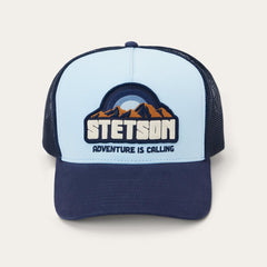 Men/Women Caps &amp; Truckers | Stetson Mountain Sunset Trucker Cap Light Blue / Navy