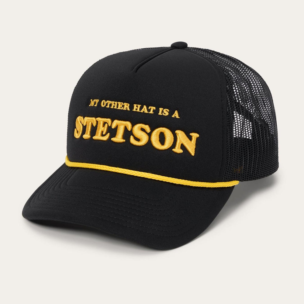 Men/Women Caps &amp; Truckers | Stetson My Other Hat Is A Stetson Trucker Cap Black