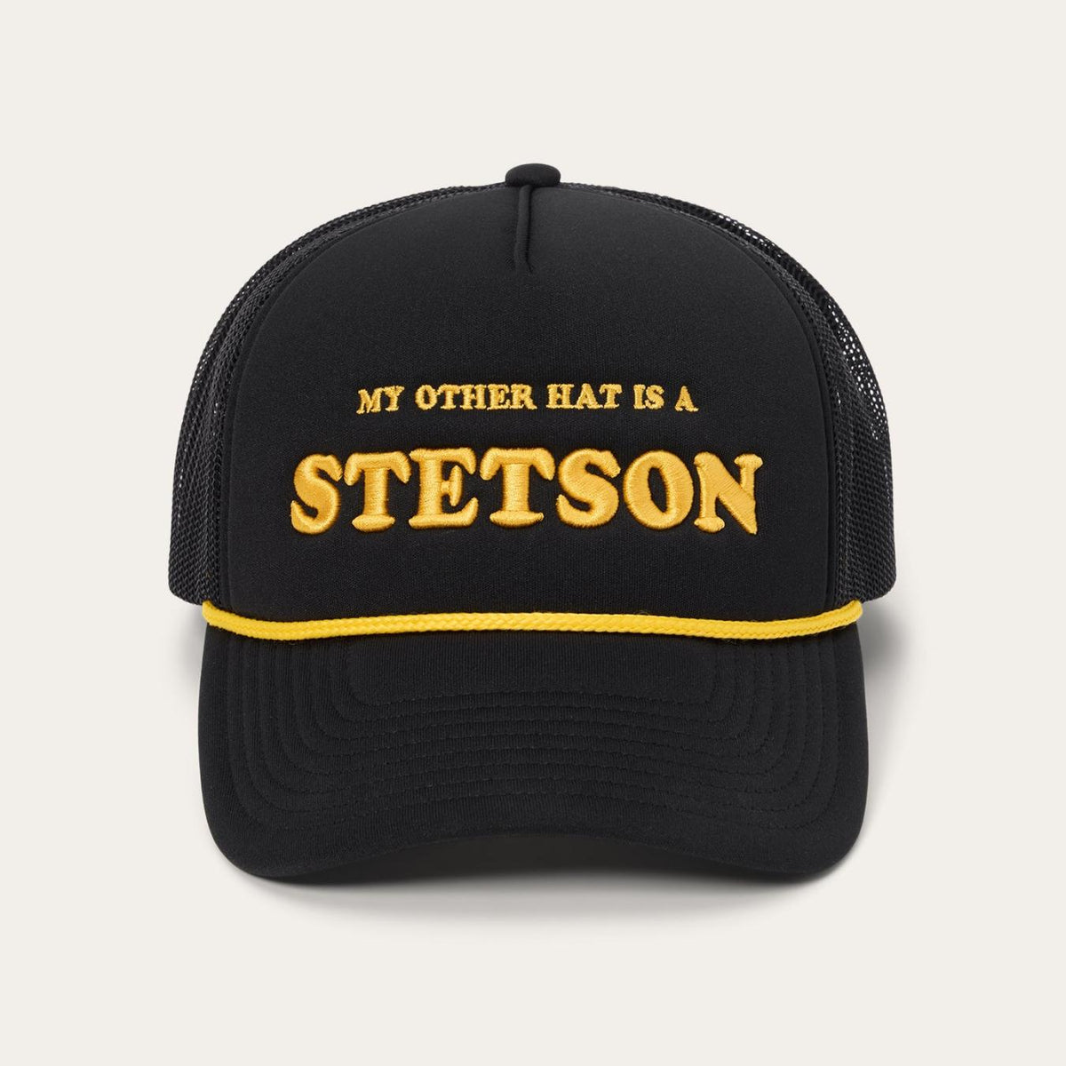 Men/Women Caps &amp; Truckers | Stetson My Other Hat Is A Stetson Trucker Cap Black