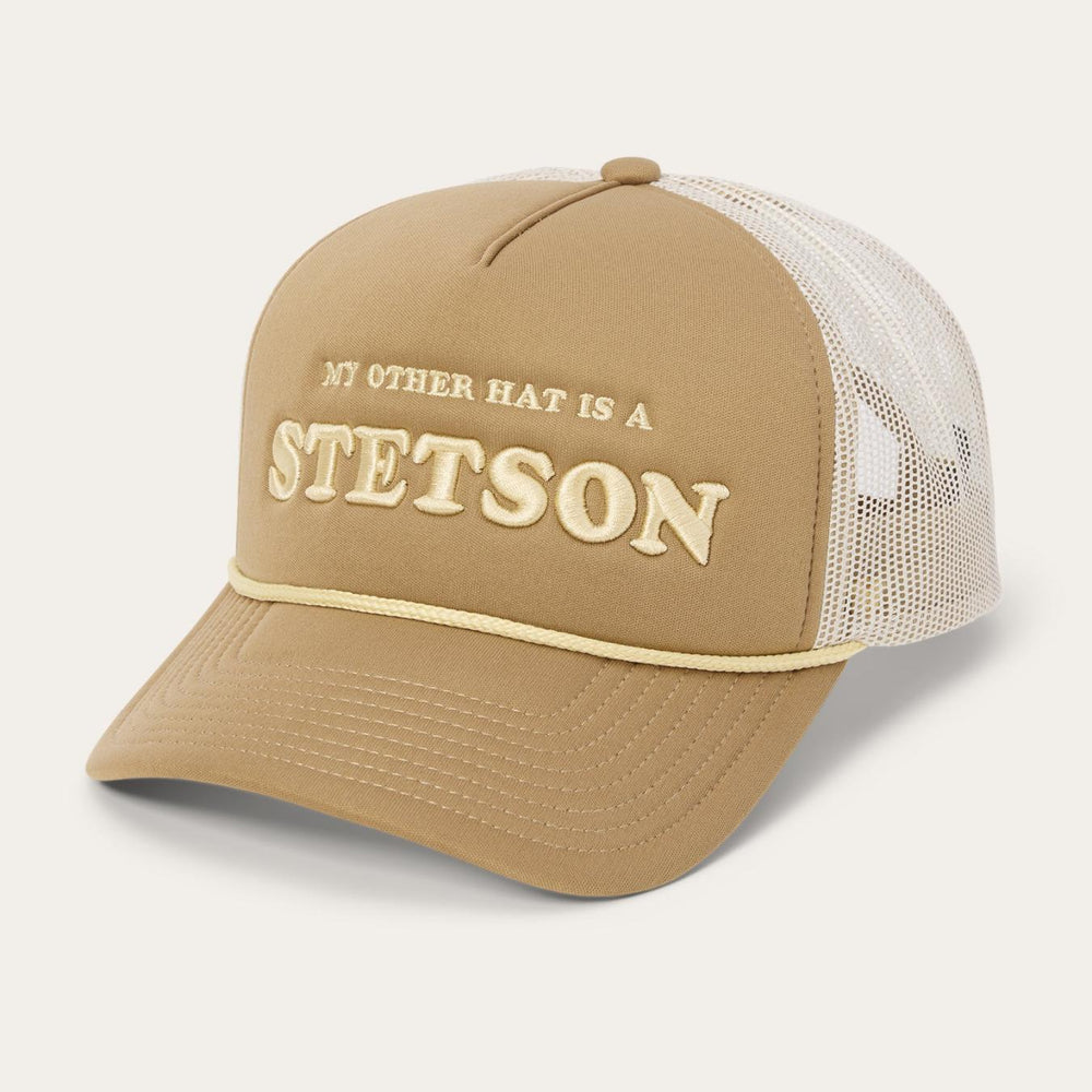 Men/Women Caps &amp; Truckers | Stetson My Other Hat Is A Stetson Trucker Cap Tan