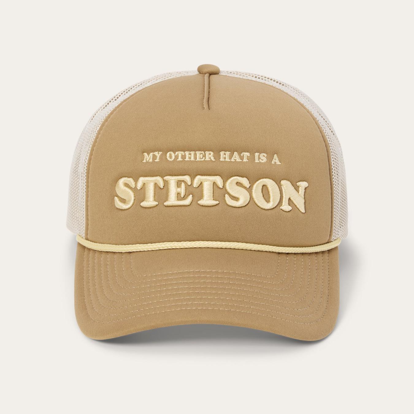 Men/Women Caps &amp; Truckers | Stetson My Other Hat Is A Stetson Trucker Cap Tan