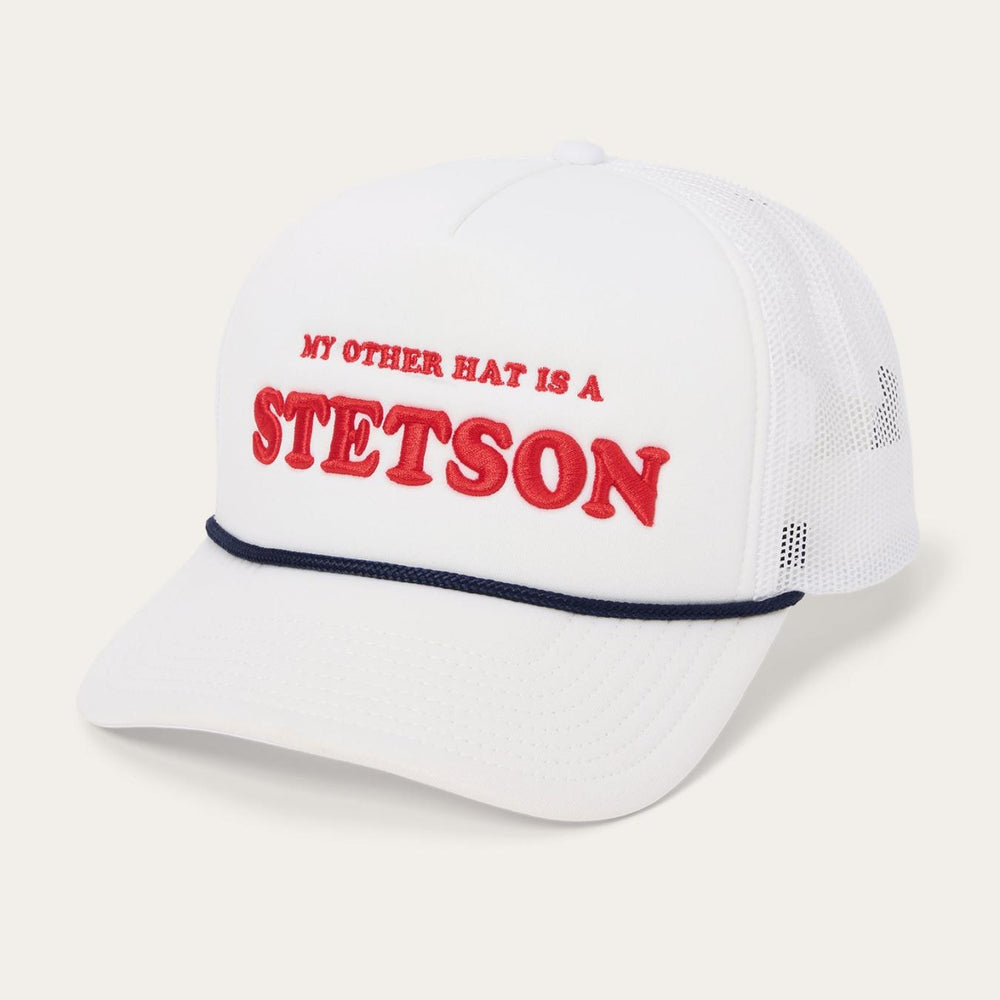 Men/Women Caps &amp; Truckers | Stetson My Other Hat Is A Stetson Trucker Cap White