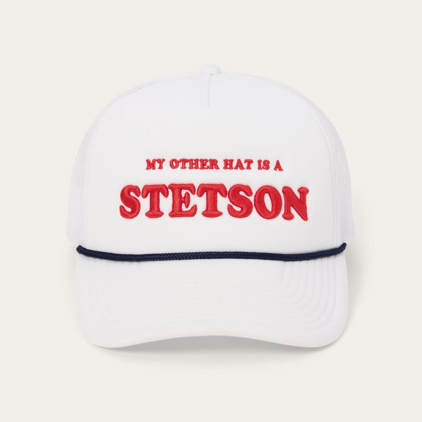 Men/Women Caps &amp; Truckers | Stetson My Other Hat Is A Stetson Trucker Cap White