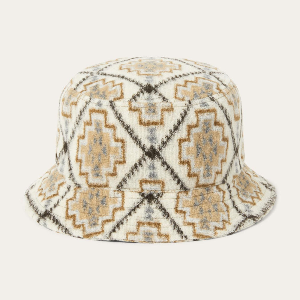 Men/Women Caps &amp; Truckers | Stetson Navajo Jersey Bucket Hat Off White / Beige