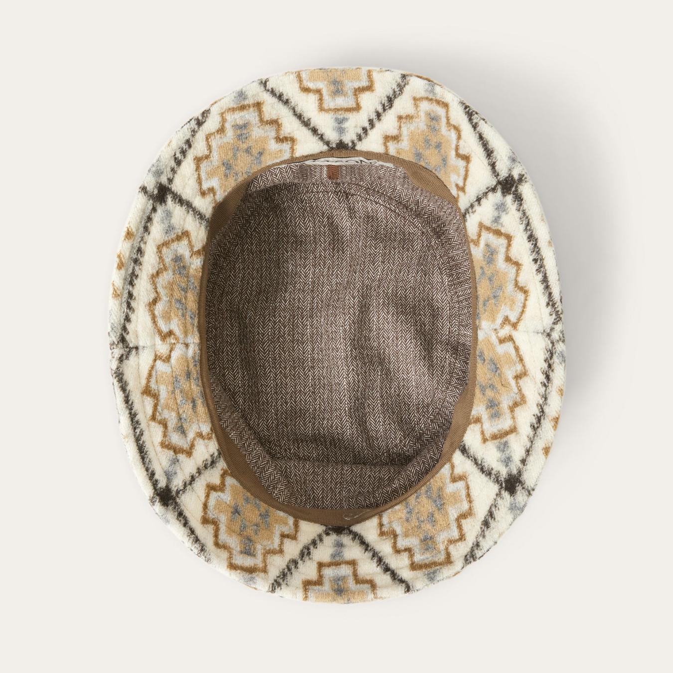 Men/Women Caps &amp; Truckers | Stetson Navajo Jersey Bucket Hat Off White / Beige