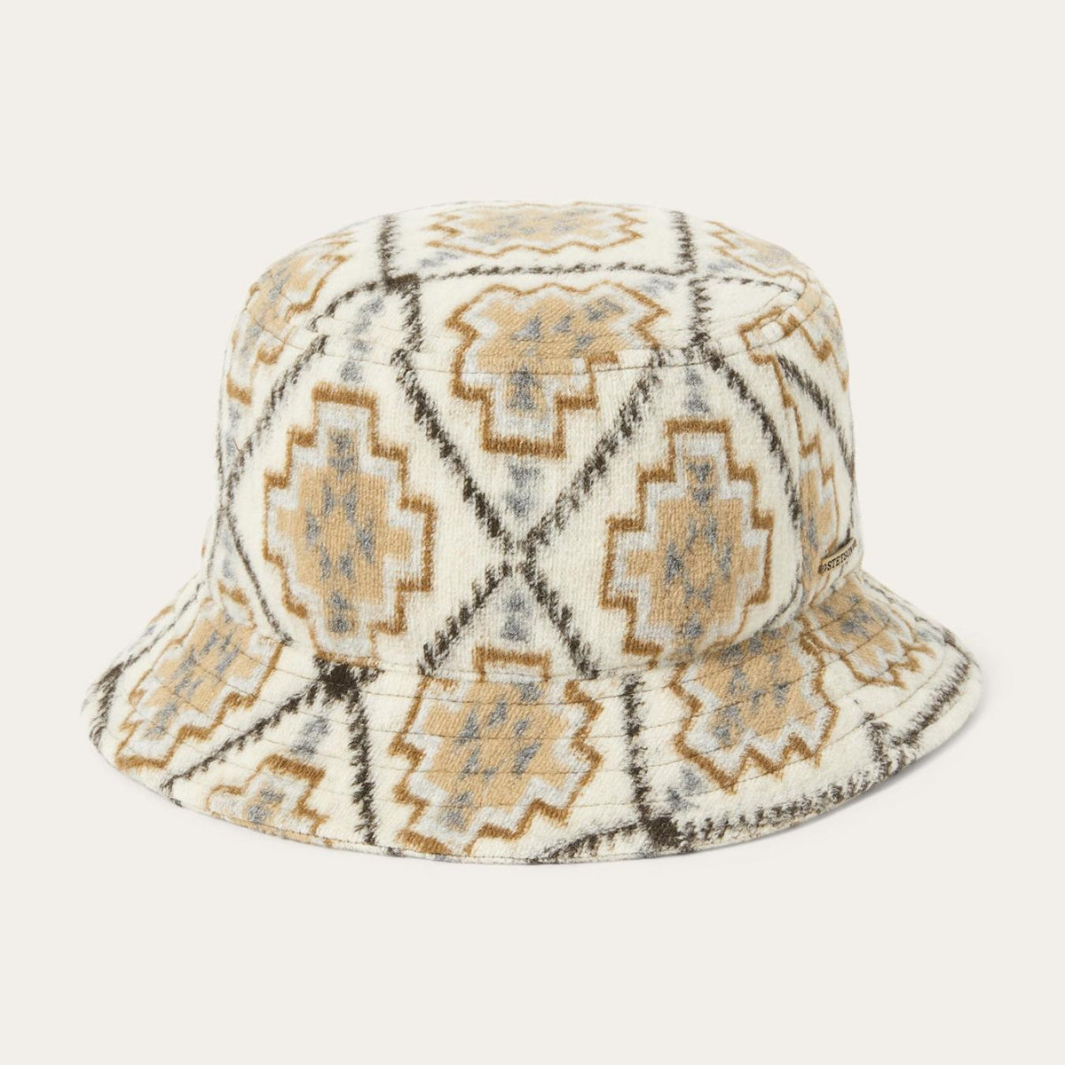 Men/Women Caps &amp; Truckers | Stetson Navajo Jersey Bucket Hat Off White / Beige