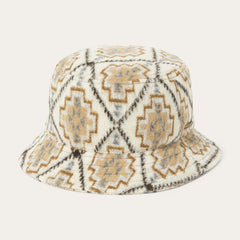Men/Women Caps &amp; Truckers | Stetson Navajo Jersey Bucket Hat Off White / Beige