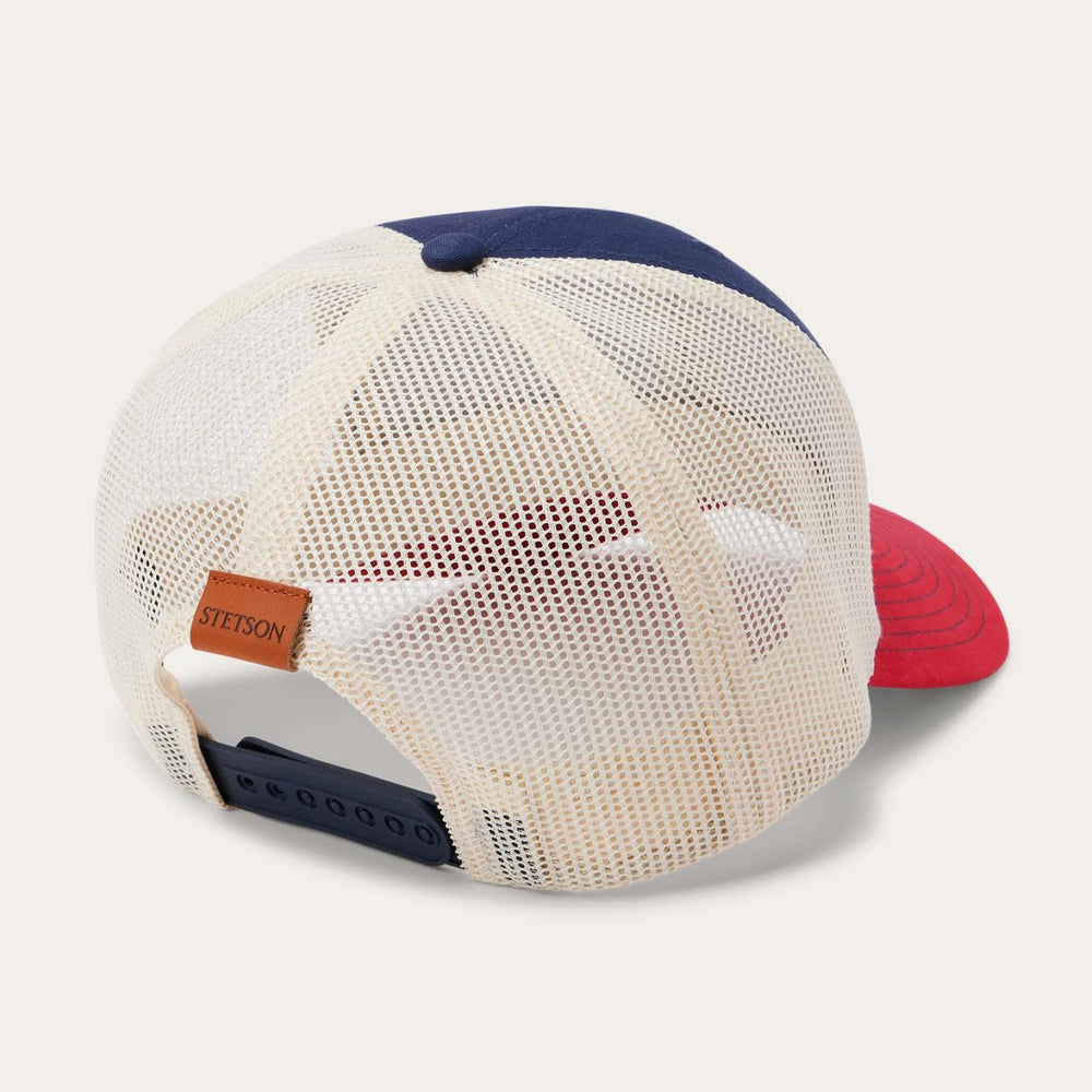 Men/Women Caps &amp; Truckers | Stetson Navy Americana Trucker Cap Navy