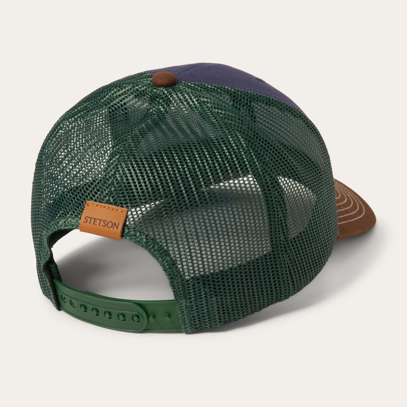 Men/Women Caps &amp; Truckers | Stetson Navy Heritage Script Trucker Cap Navy