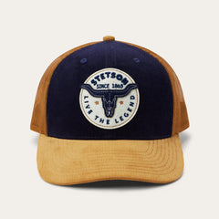 Men/Women Caps &amp; Truckers | Stetson Navy Longhorn Trucker Cap Navy