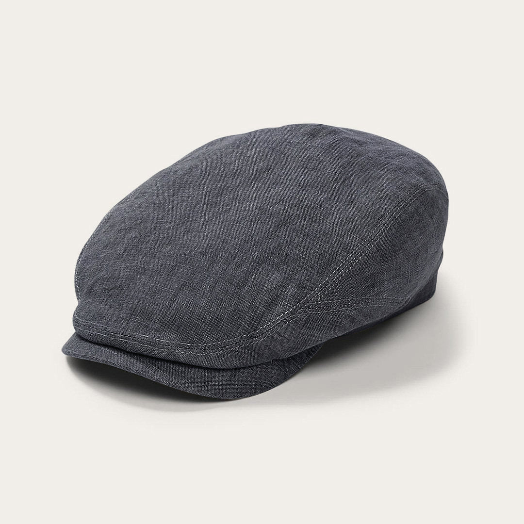 Men/Women Caps &amp; Truckers | Stetson Premium Linen Driver Cap Denim Grey