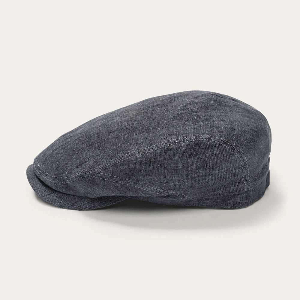 Men/Women Caps &amp; Truckers | Stetson Premium Linen Driver Cap Denim Grey