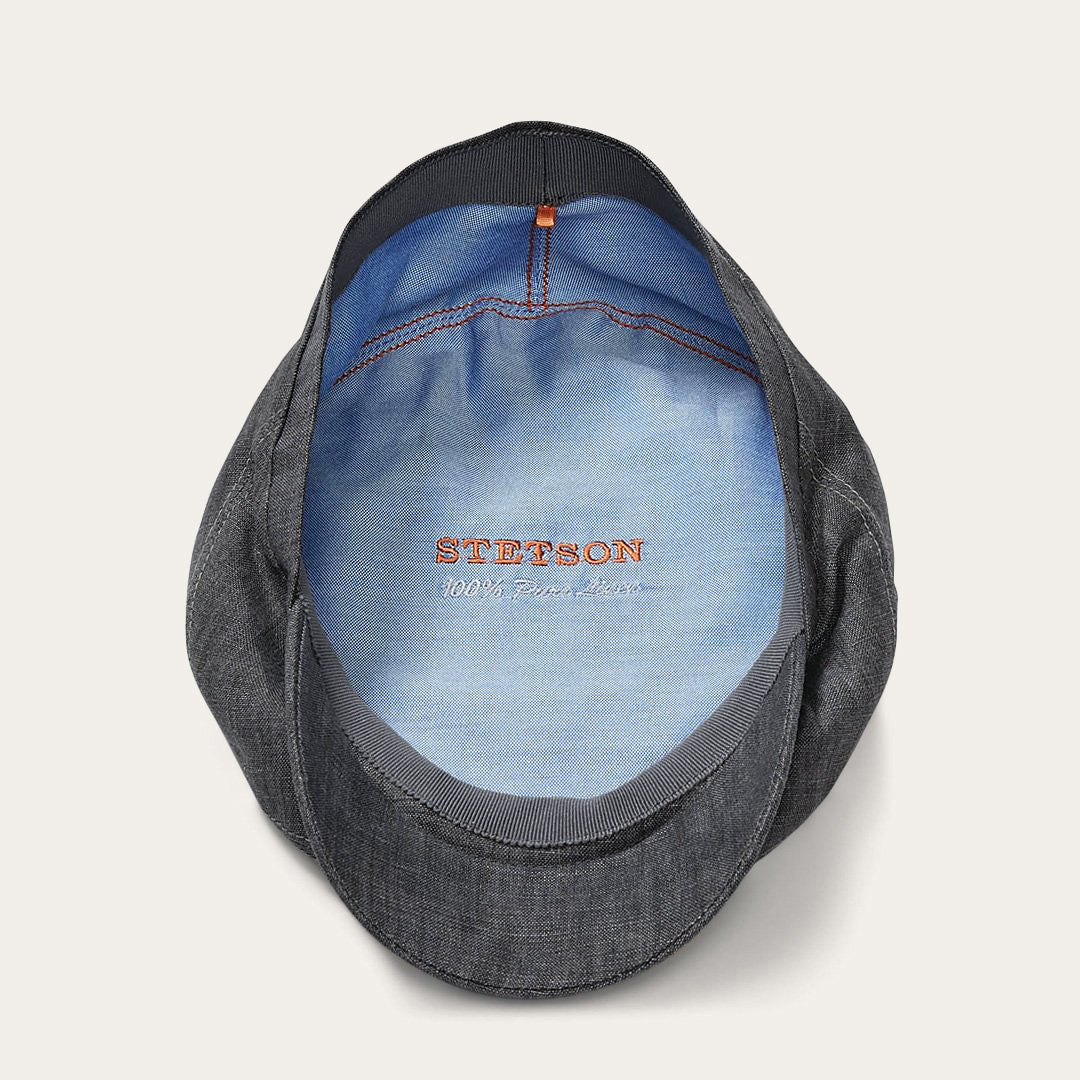 Men/Women Caps &amp; Truckers | Stetson Premium Linen Driver Cap Denim Grey