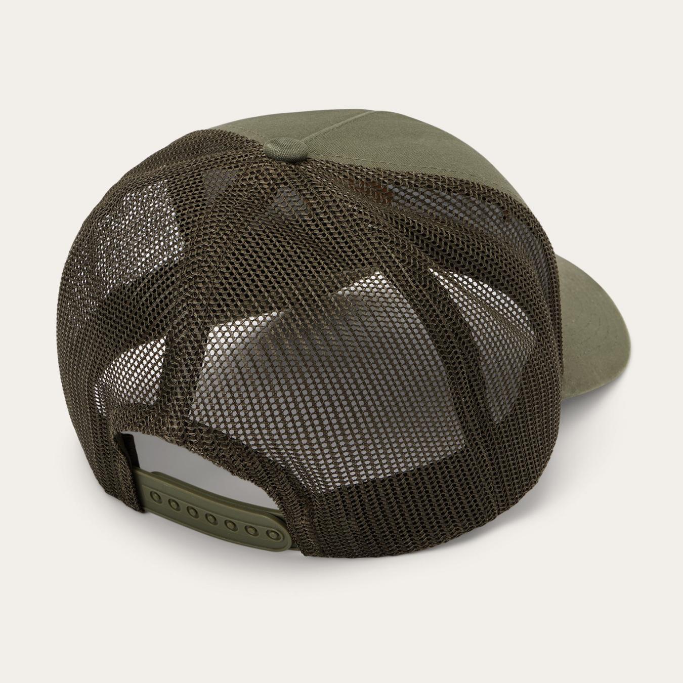 Men/Women Caps &amp; Truckers | Stetson Rodeo Patch Trucker Cap Olive