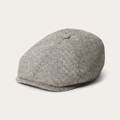 Men/Women Caps &amp; Truckers | Stetson Silk Six-Panel Cap Black Herringbone