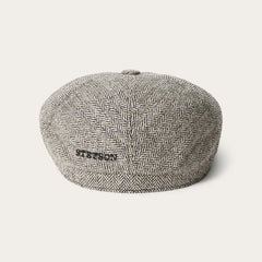 Men/Women Caps &amp; Truckers | Stetson Silk Six-Panel Cap Black Herringbone