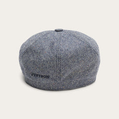 Men/Women Caps &amp; Truckers | Stetson Silk Six-Panel Cap Blue Herringbone