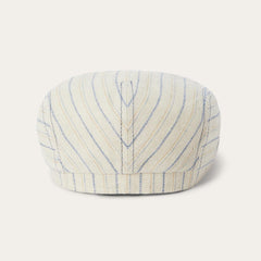 Men/Women Caps &amp; Truckers | Stetson Striped Linen Driver Cap Off White With Stripes