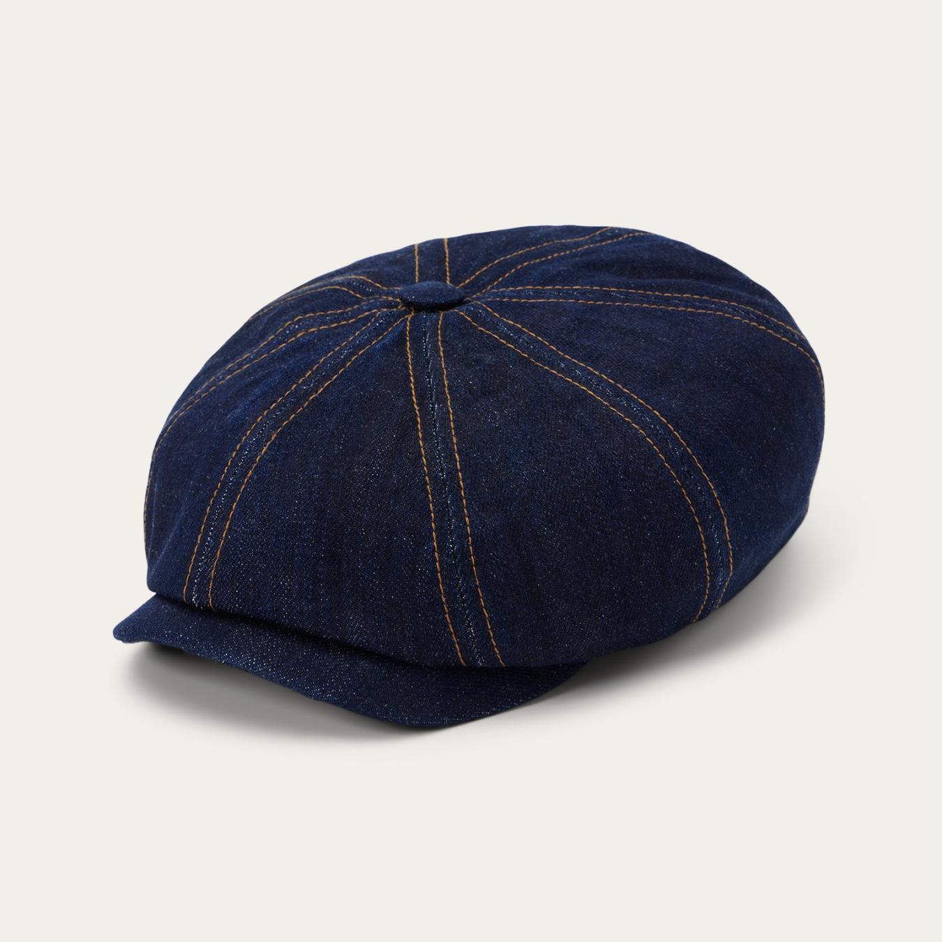 Men/Women Caps &amp; Truckers | Stetson Sustainable Denim Hatteras Dark Denim