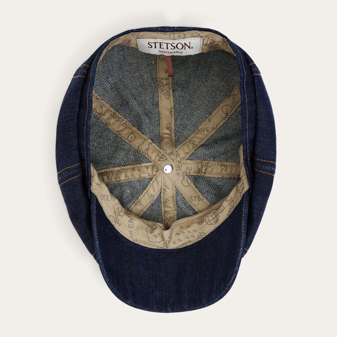 Men/Women Caps &amp; Truckers | Stetson Sustainable Denim Hatteras Dark Denim