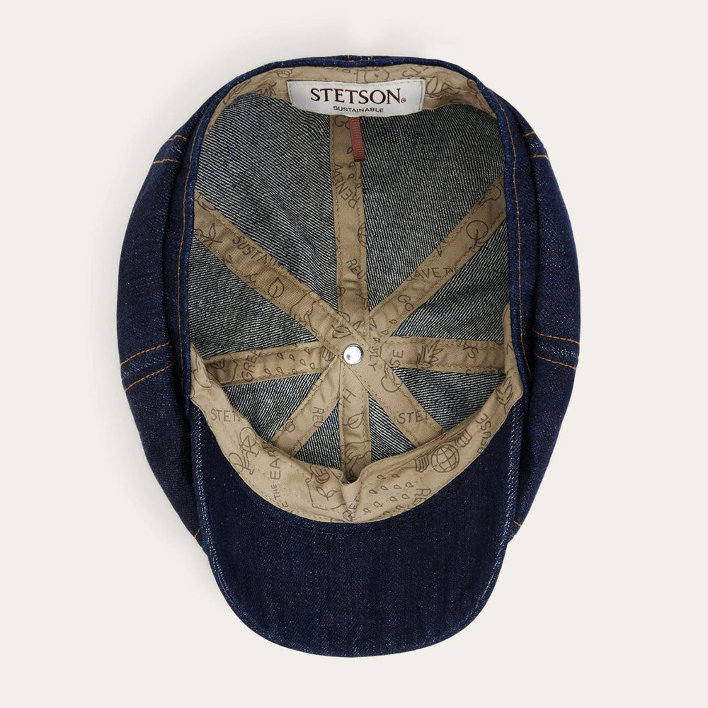Men/Women Caps &amp; Truckers | Stetson Sustainable Denim Hatteras Dark Denim