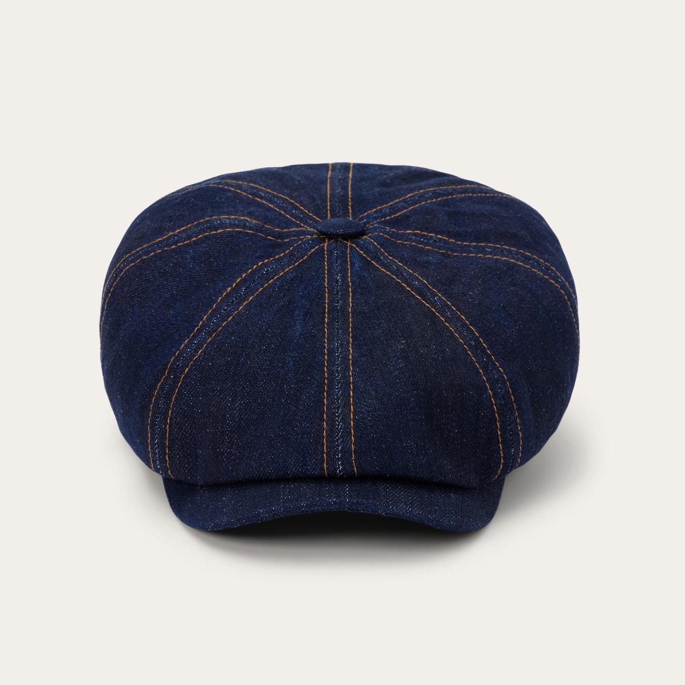 Men/Women Caps &amp; Truckers | Stetson Sustainable Denim Hatteras Dark Denim