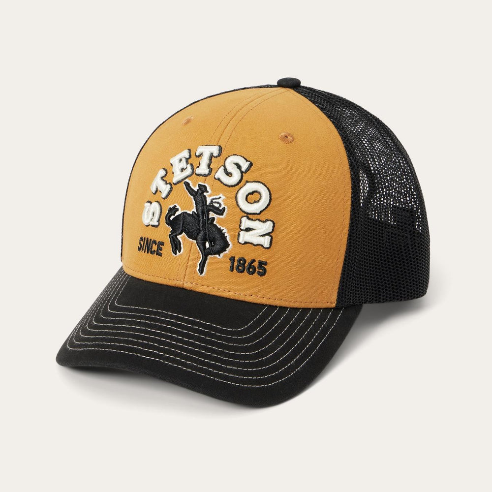 Men/Women Caps &amp; Truckers | Stetson Tan Cowboy Trucker Cap Tan