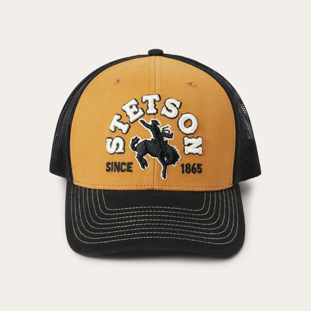 Men/Women Caps &amp; Truckers | Stetson Tan Cowboy Trucker Cap Tan