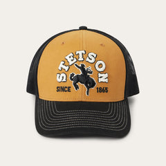 Men/Women Caps &amp; Truckers | Stetson Tan Cowboy Trucker Cap Tan