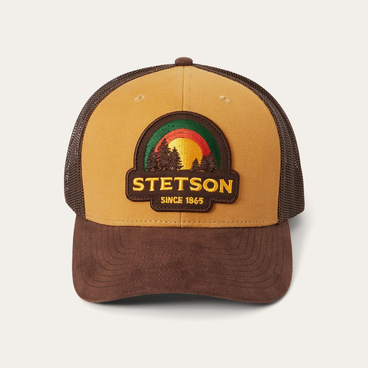 Men/Women Caps &amp; Truckers | Stetson Tan Sunset Trucker Cap Tan