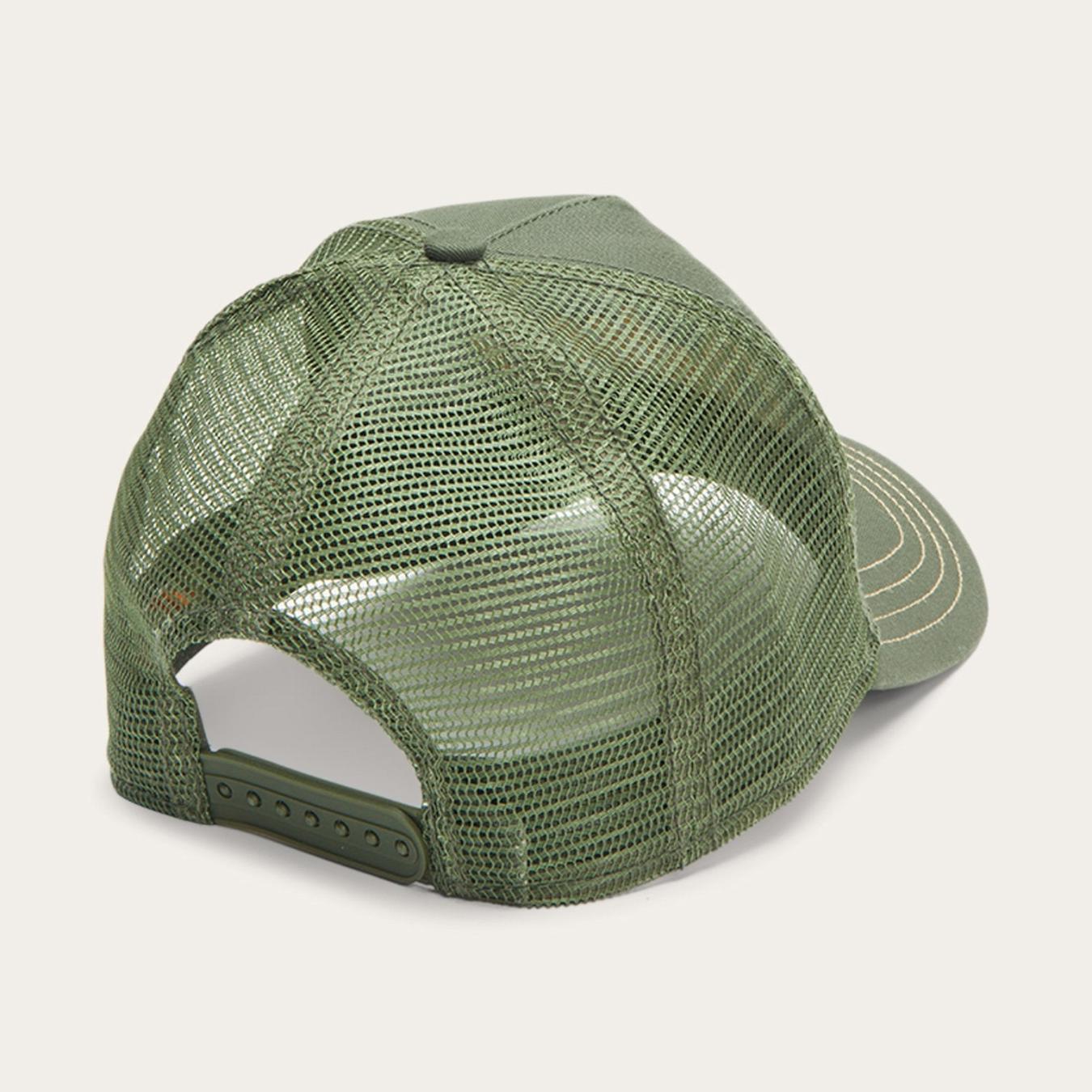 Men/Women Caps &amp; Truckers | Stetson Trucker Cap American Heritage Classic Olive