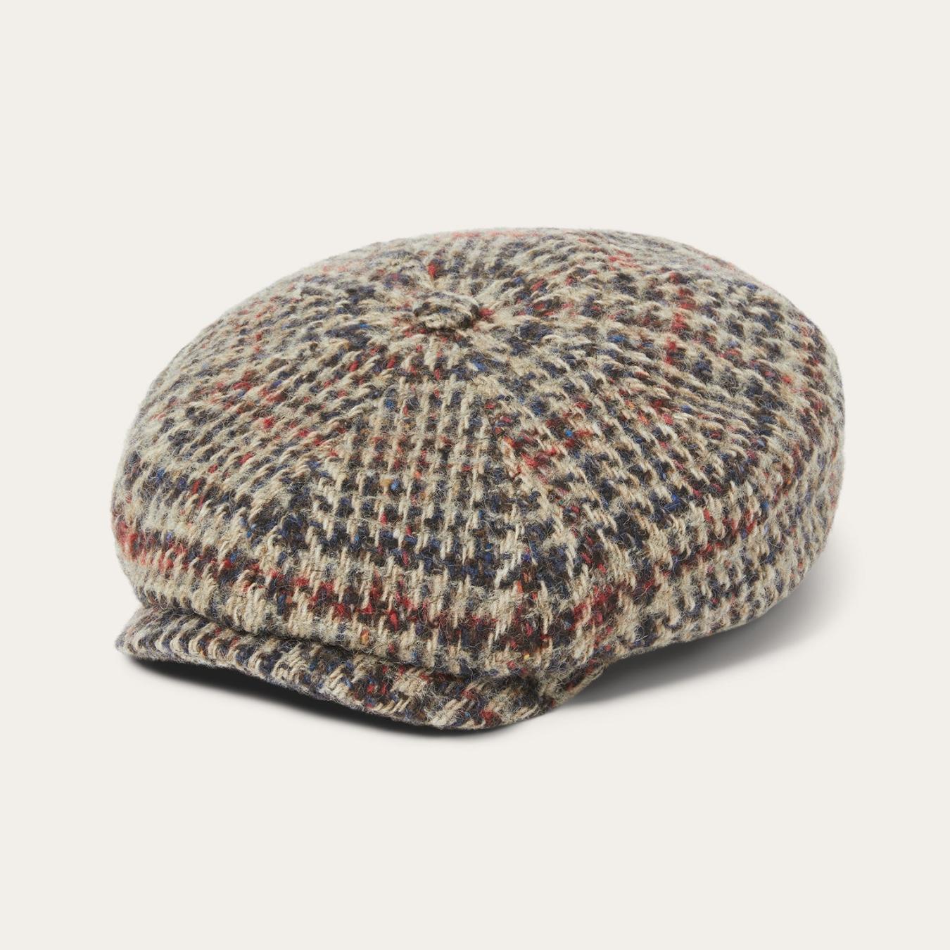 Men/Women Caps &amp; Truckers | Stetson Virgin Wool Hatteras Beige/red/herringbone