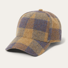 Men/Women Caps &amp; Truckers | Stetson Wool Check Baseball Cap Cognac/sand/blue