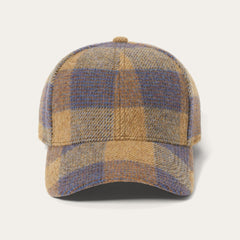 Men/Women Caps &amp; Truckers | Stetson Wool Check Baseball Cap Cognac/sand/blue